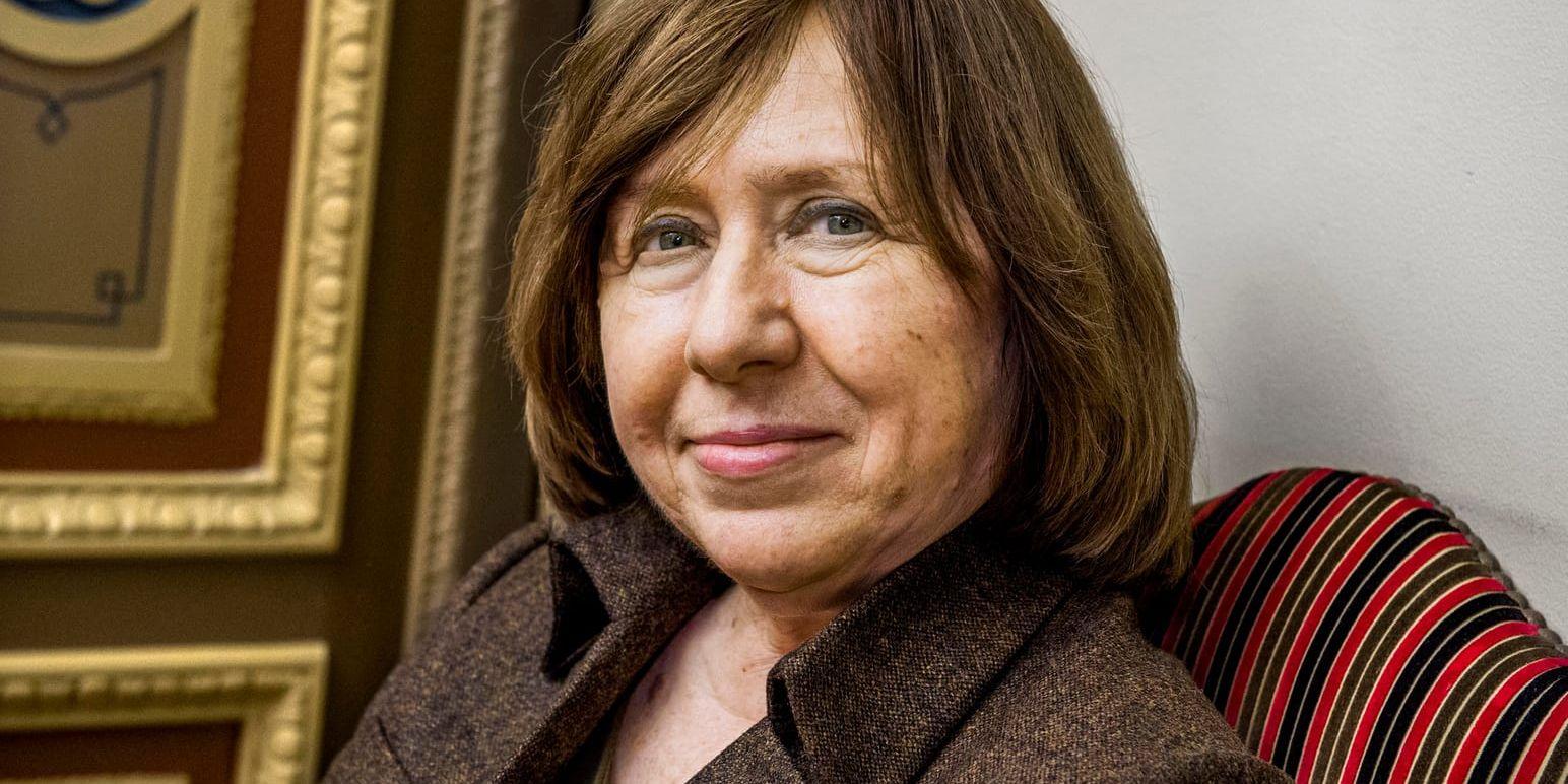 Svetlana Aleksijevitj, vitrysk Nobelpristagare i litteratur. Arkivbild.