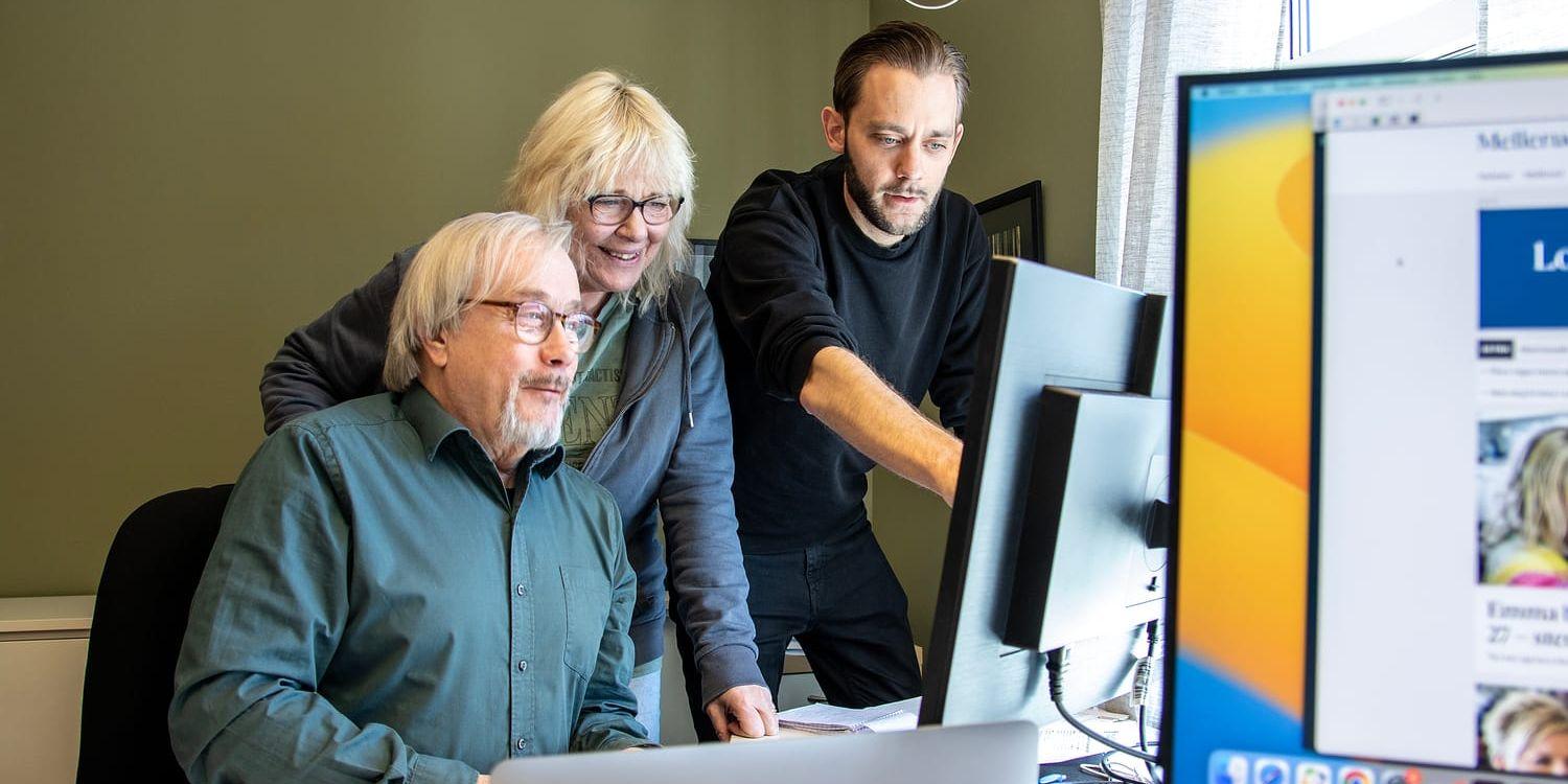 Melleruds Nyheters reportrar Tommy Löfgren och Susanne Emanuelsson hade en hektisk tisdag, precis som chefredaktören Johannes Nilsson.