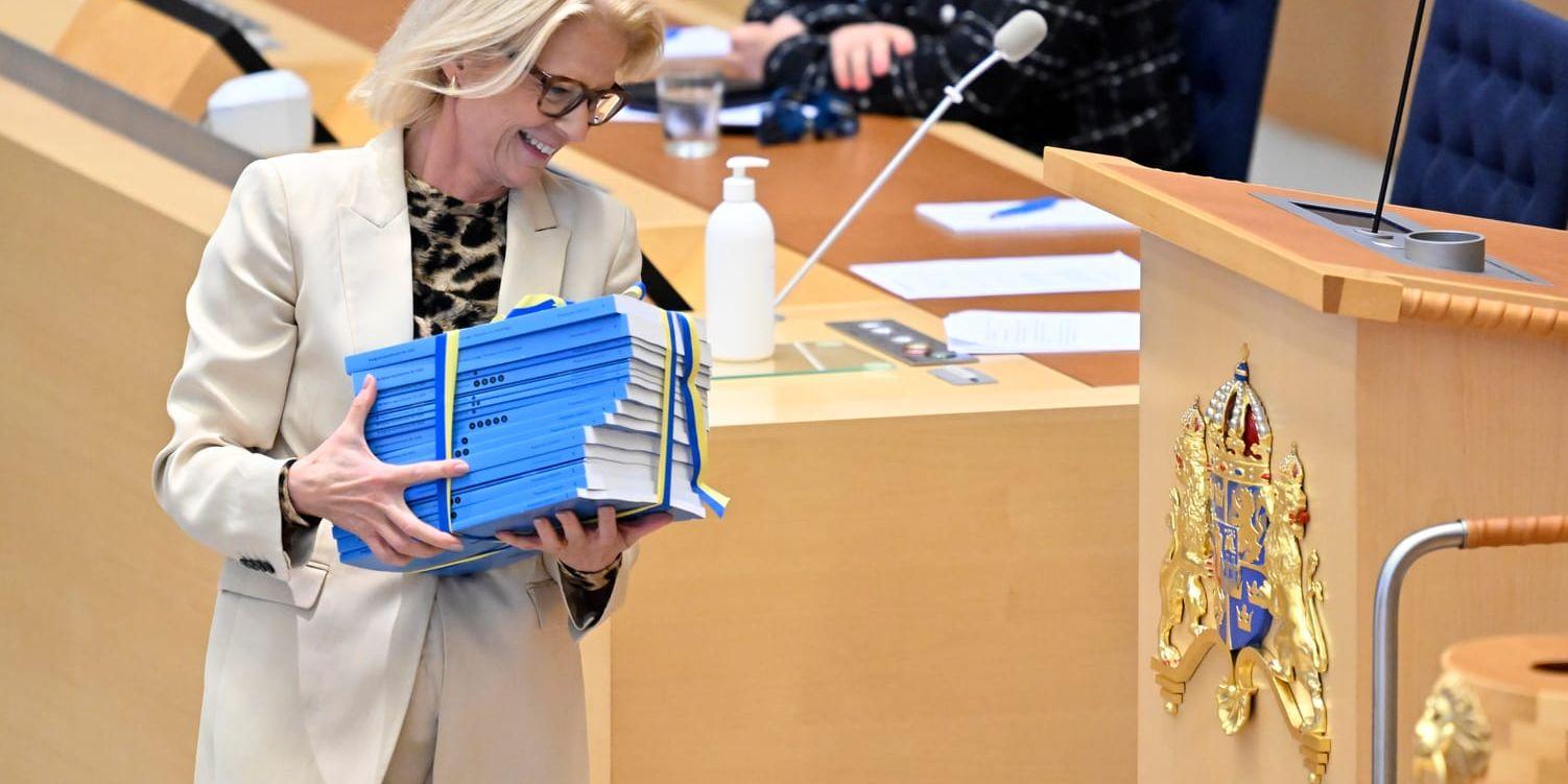 Levererar politik. Finansminister Elisabeth Svantesson (M) hoppas få fart på tillväxten.