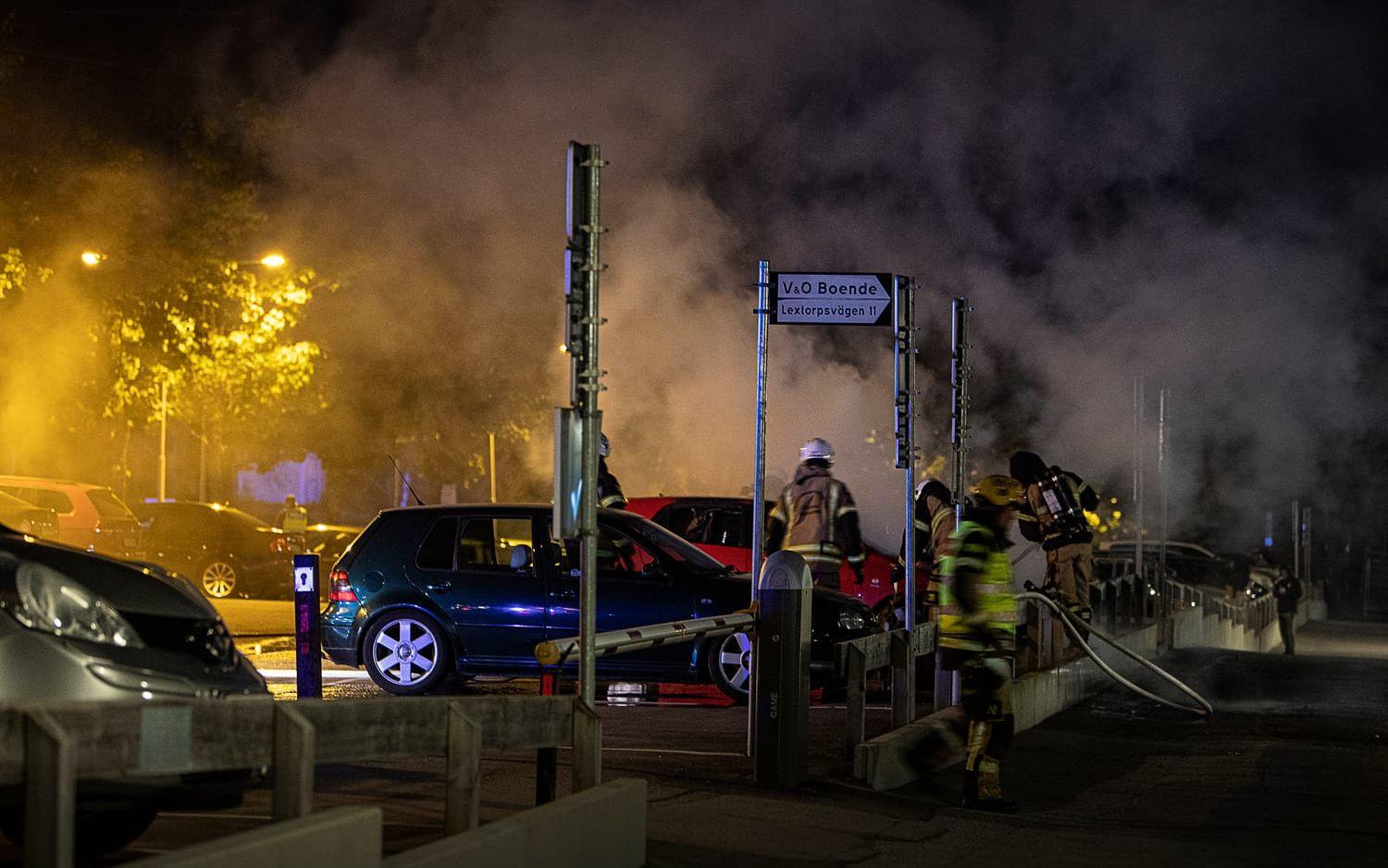 Bilbränder på Lextorpsvägen.