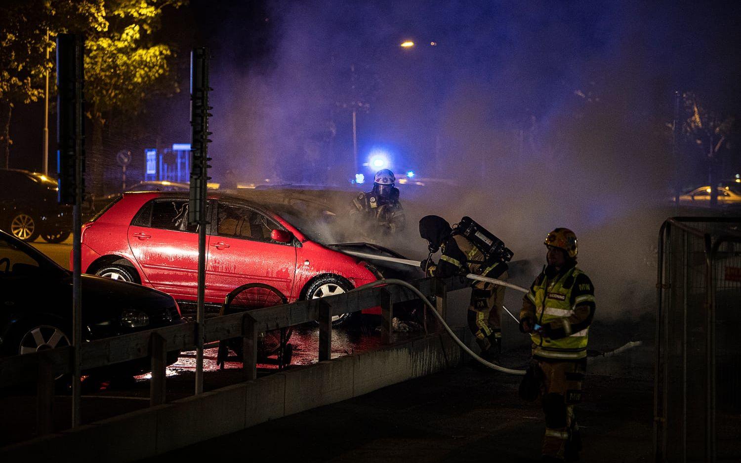 Bilbränder på Lextorpsvägen.