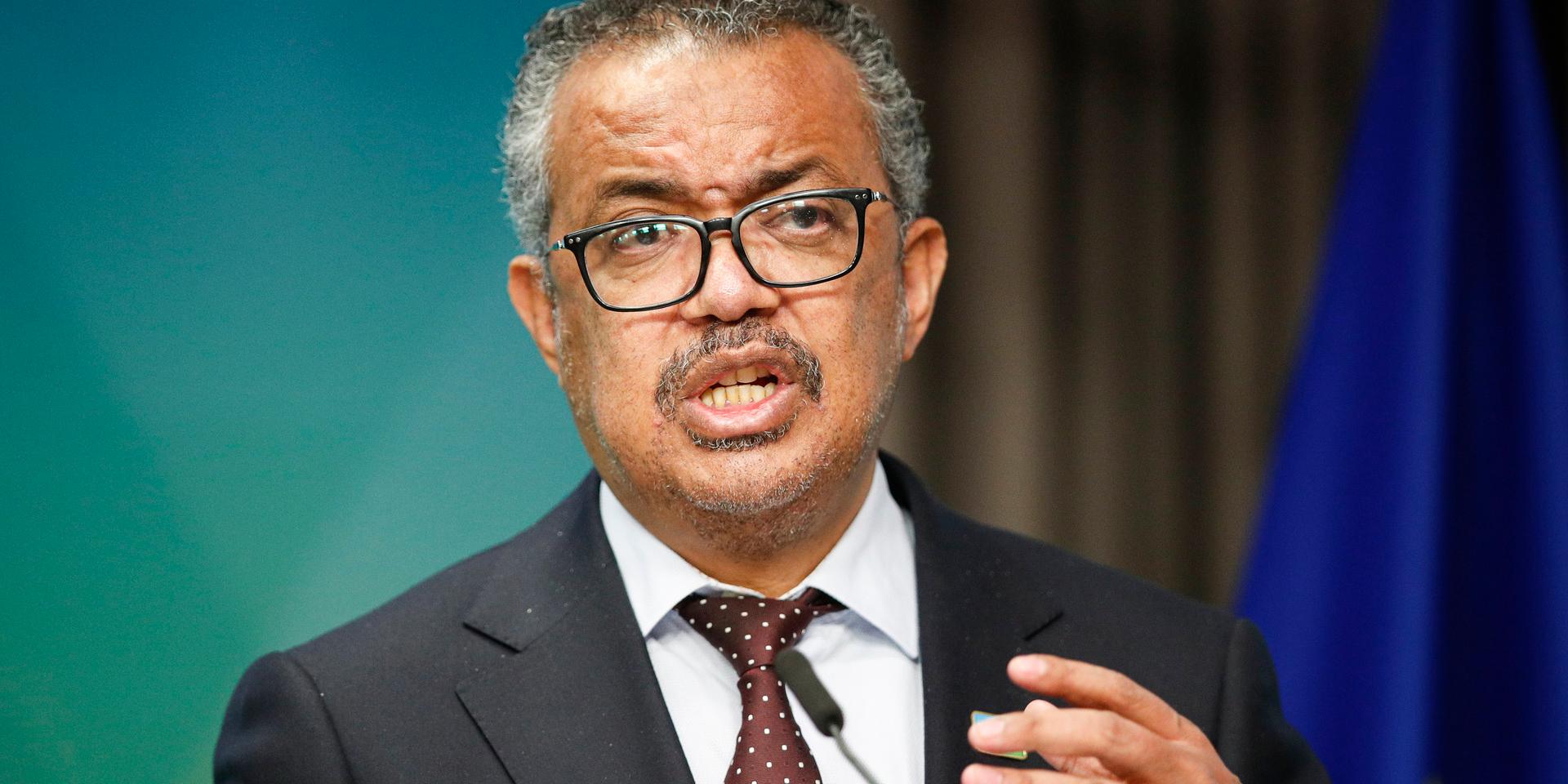 WHO:s generaldirektör Tedros Adhanom Ghebreyesus agerade utslagsröst i frågan om att klassificera appkoppor som internationellt hälsonödläge. Arkivbild.