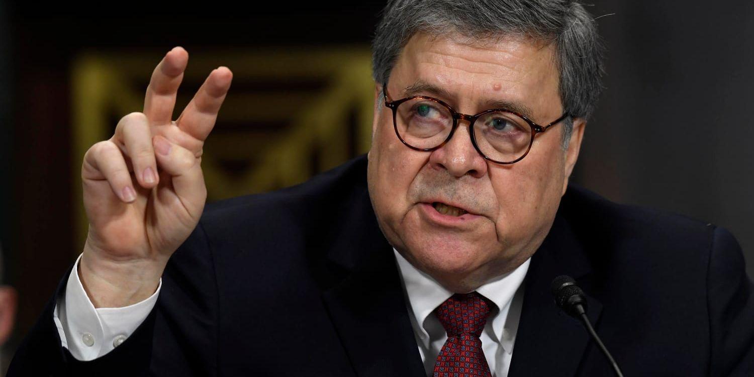 USA:s justitieminister William Barr.