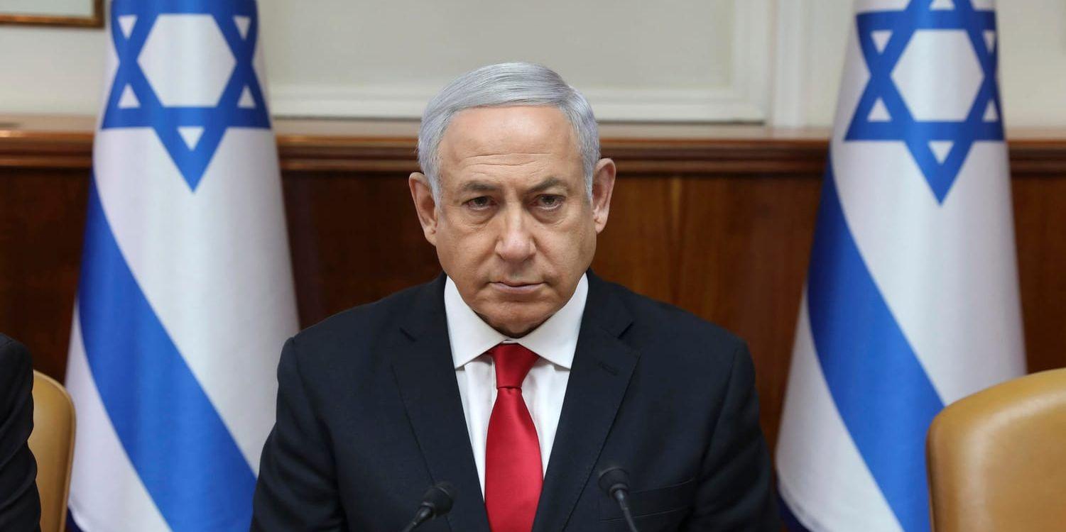 Israels premiärminister Benjamin Netanyahu riskerar åtal för korruption. Arkivbild.