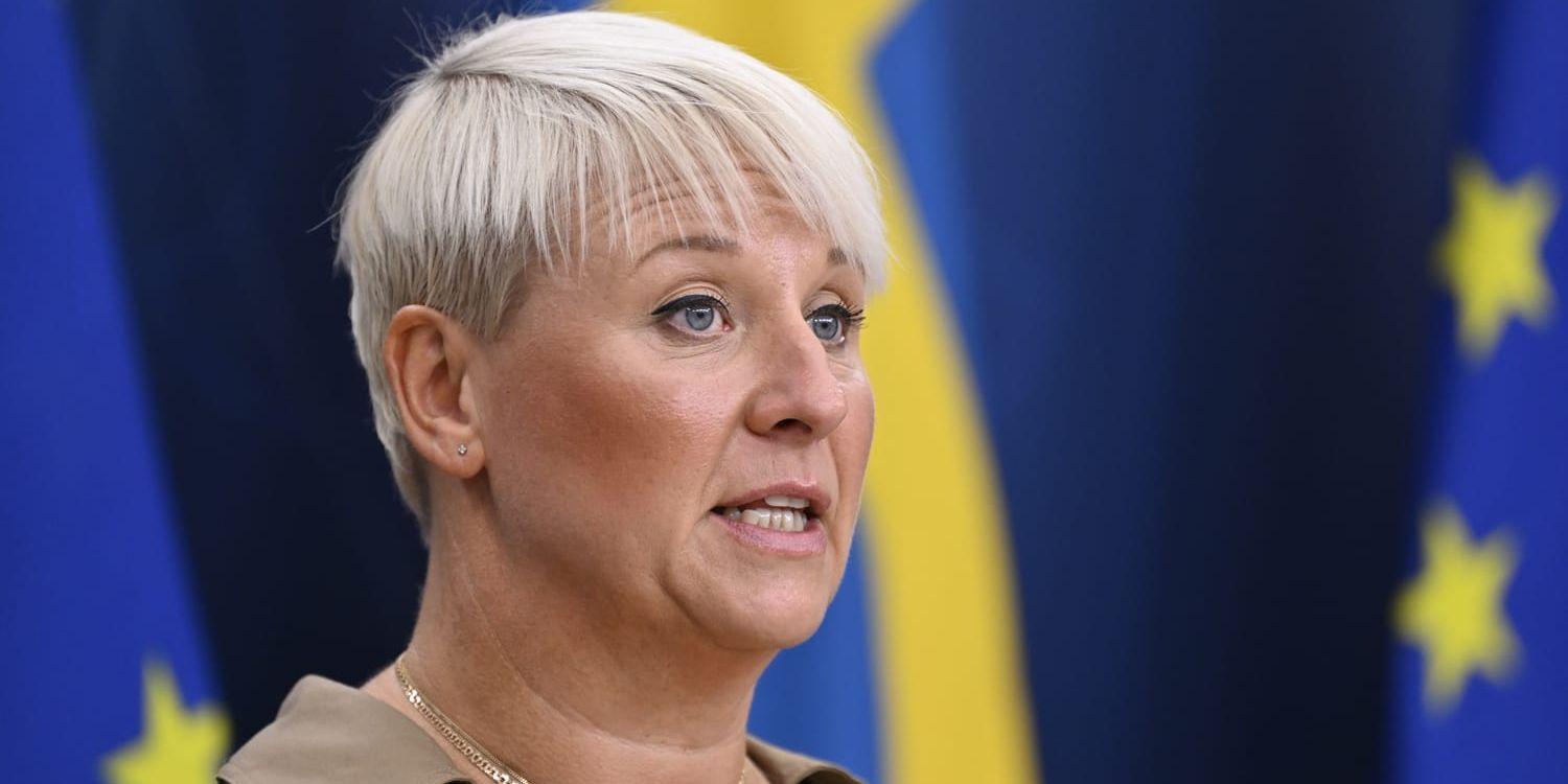 Socialförsäkringsminister Anna Tenje (M). Arkivbild.