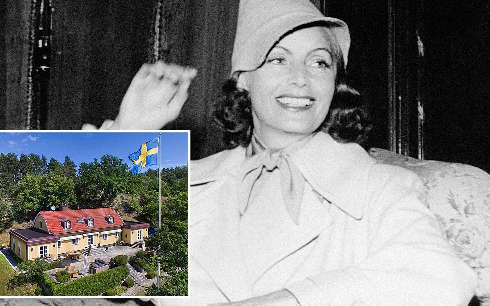 Bläddra i bildspelet för att se alla bilder från Greta Garbos sommarparadis. Foto: Fredegårds Fastighetsbyrå, Lars Fredegård &amp; Monica Cederberg och TT
