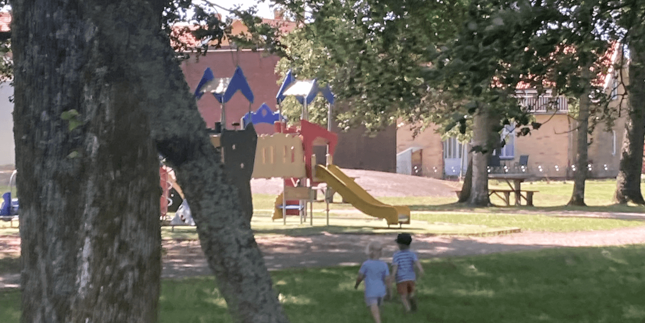 Lekplatsen på Skräcklan i Vänersborg