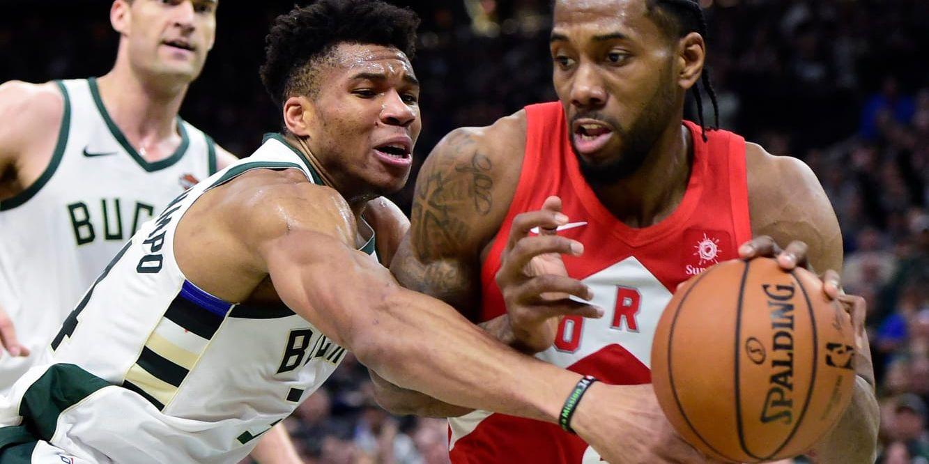 Milwaukee kunde inte stoppa Torontos Kawhi Leonard i den femte NBA-semifinalen.