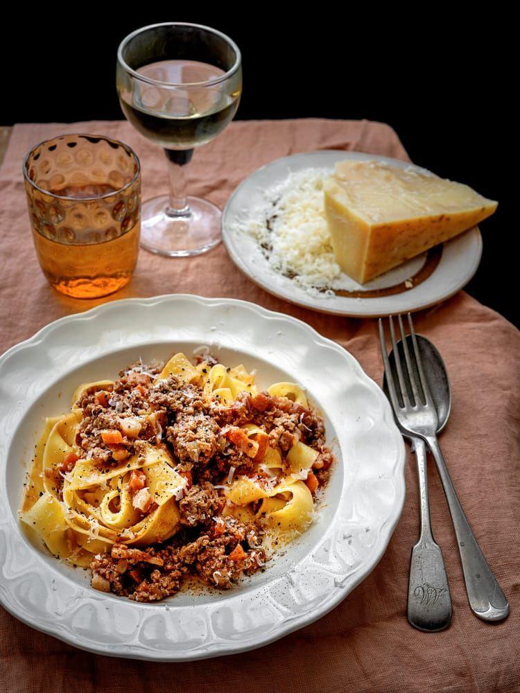 Ragu med tagliatelle.