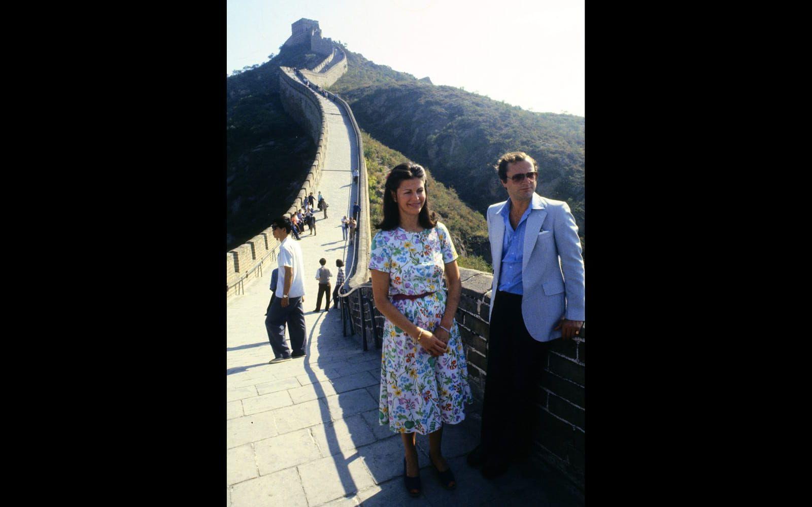 December, 1981: Kungen och drottningen på besök i Kina. Foto: Stella