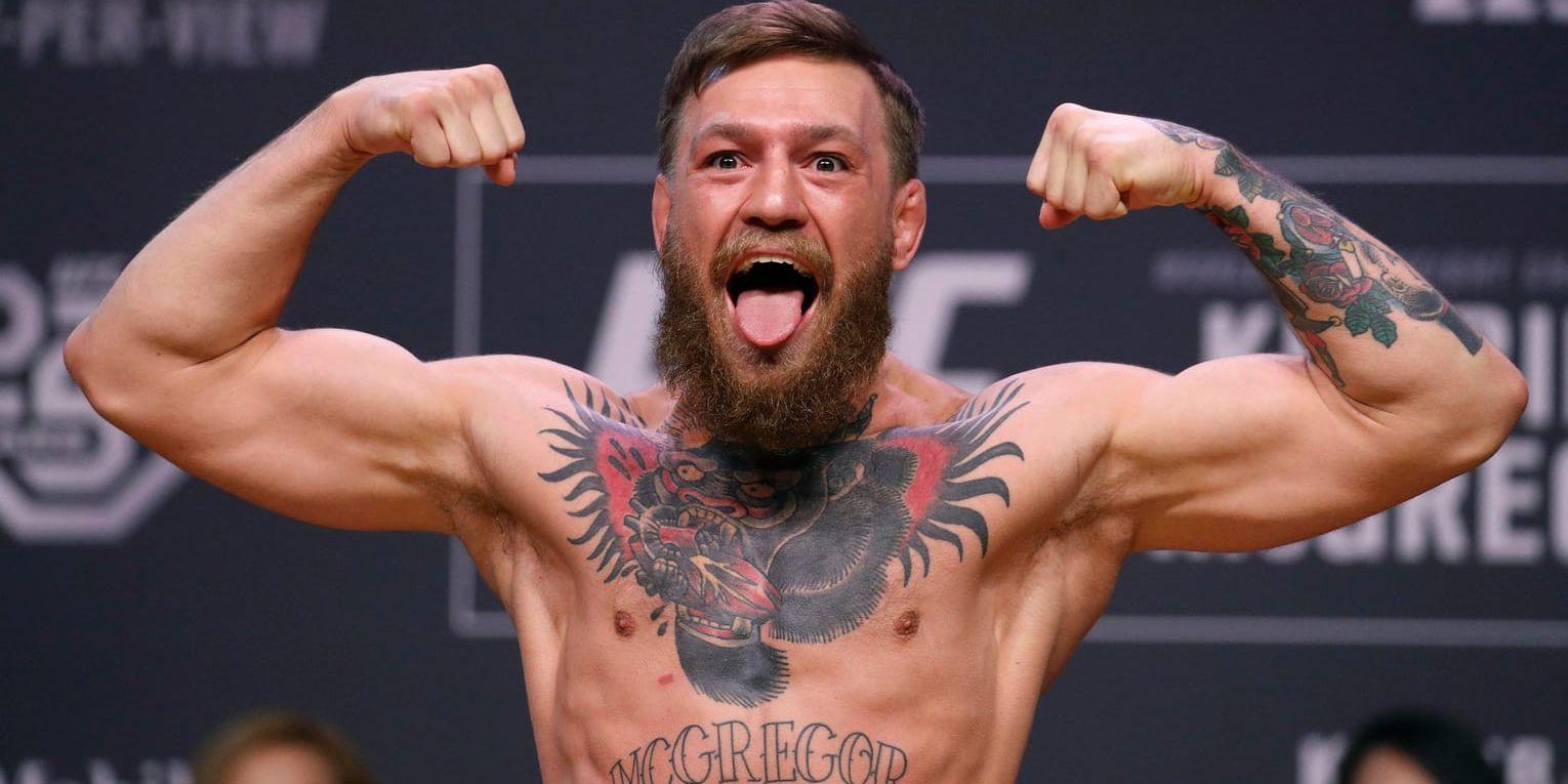 Conor McGregor inför en fajt hösten 2018. Arkivbild.