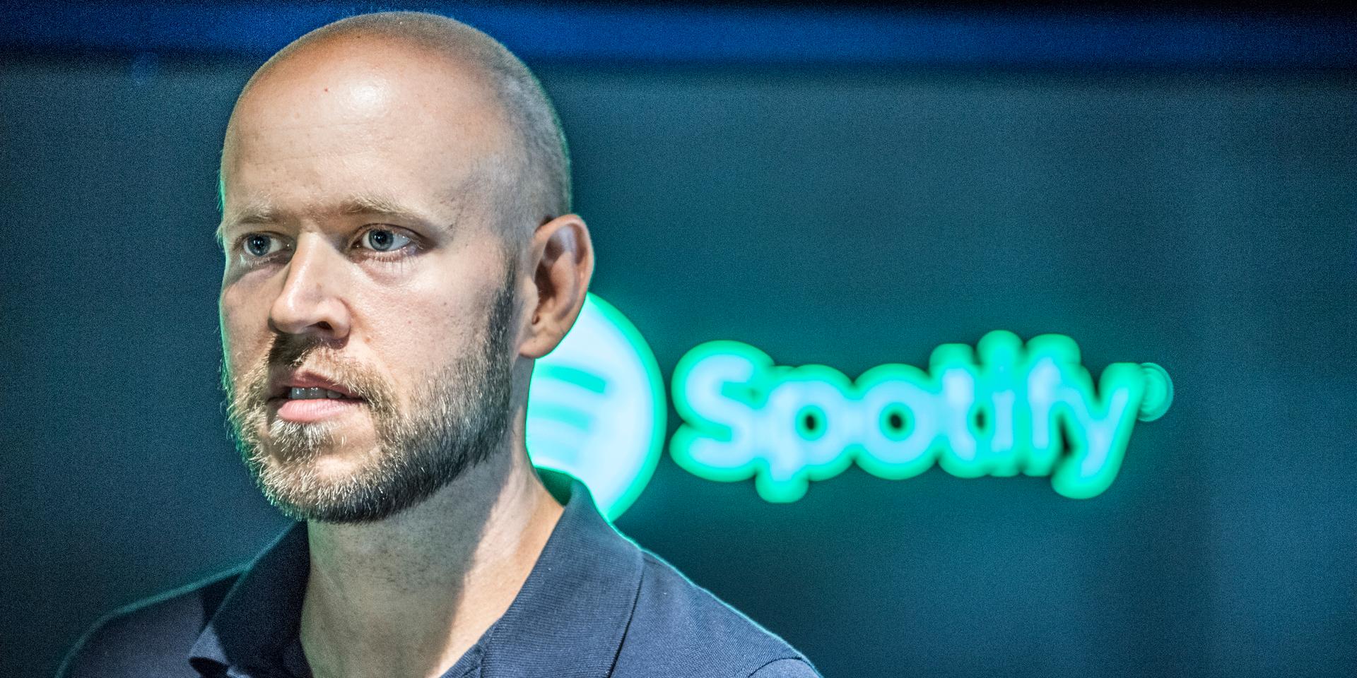 Arkivbild på Daniel Ek, Spotifys grundare och vd. 