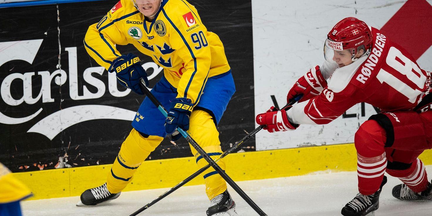 Jesper Boqvist var en av Sveriges målskyttar mot Danmark.