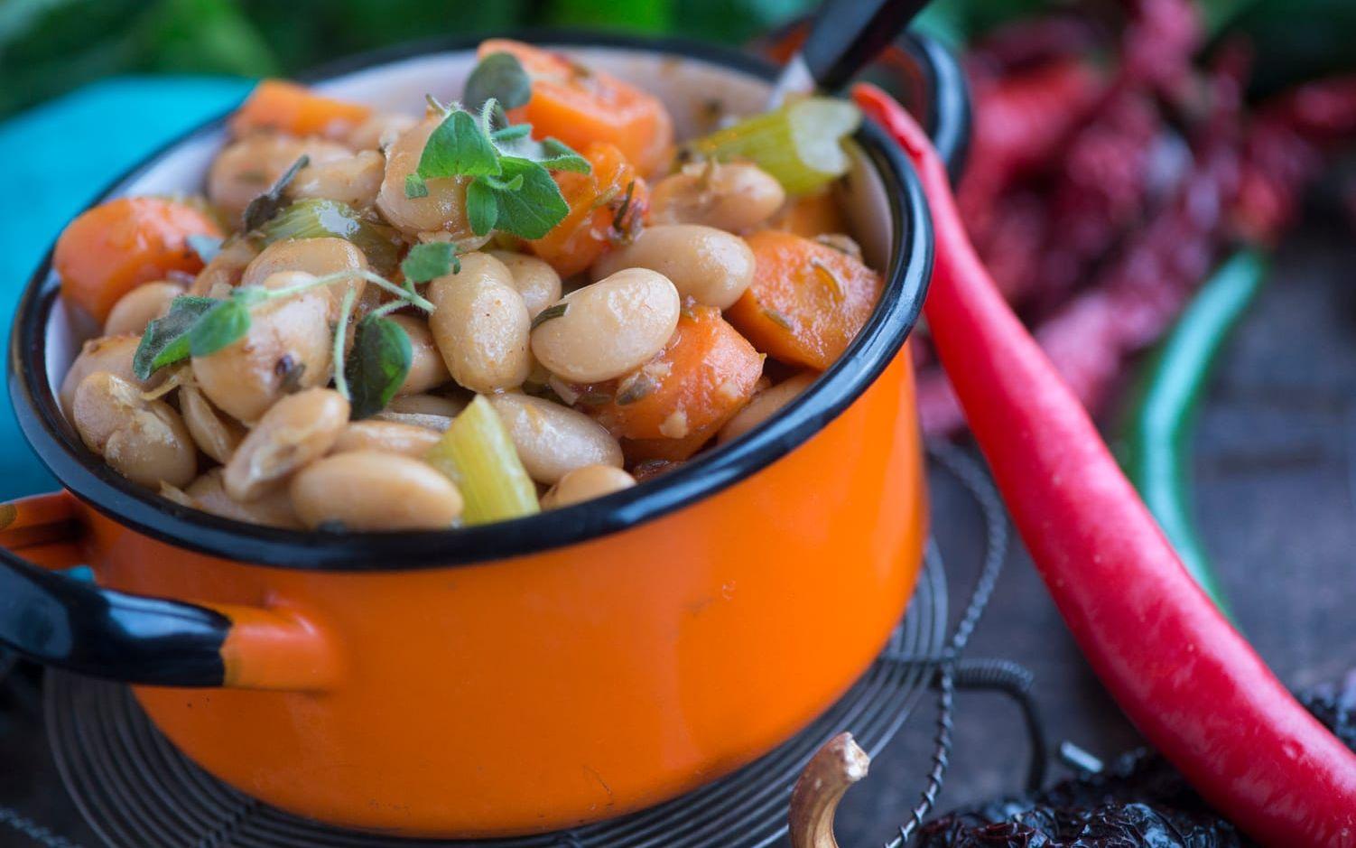 2016 var första gången som ”vegetariskt” tog sig in på topp tio-listan. På bilden syns en böngryta med chili.